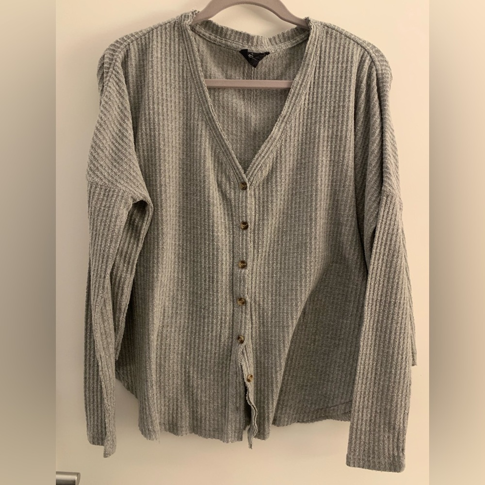 Urban Outfitters grey waffle shirt
